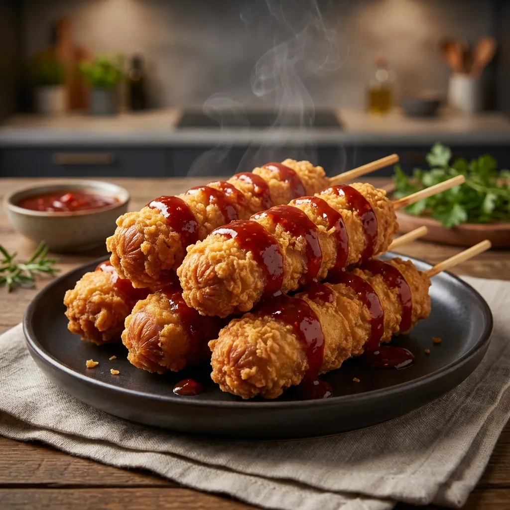 Sosis Kentucky Saus Pedas (Sosis Krispi)